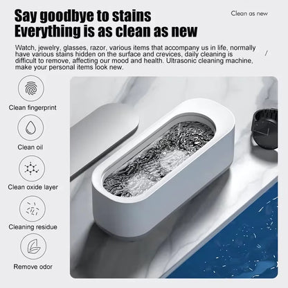 Xiaomi  Vibration Ultrasonic Glasses Cleaning Machine Household Appliances Watches Function Timer Cleaning Machine 450Ml