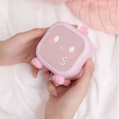 Youpin Led Cartoon Alarm Clock Voice Control Timed Night Light Kids Sleep Training Desktop Alarm Clock with Temperature Display