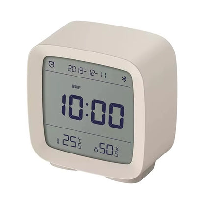 Bluetooth Alarm Clock Temperature Humidity Display LCD Screen Adjustable Nightlight Use with Mijia APP Smart Home